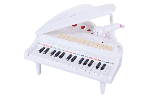 Детское пианино синтезатор Baoli "Маленький музыкант" с микрофоном 31 клавиша (белый)