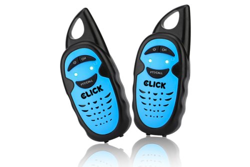 Рации детские CLICK "Справжні рації" 2шт на 1км (желтый+голубой)