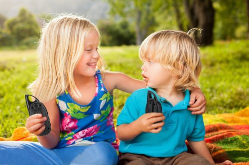 Рации детские CLICK "Справжні рації" 2шт на 1км (желтый+голубой)