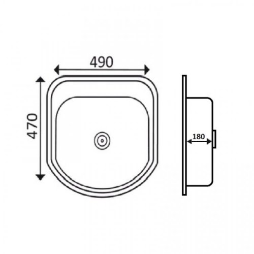 Кухонная мойка Lidz 4749 Decor 0,8 мм (LIDZ4749DEC)