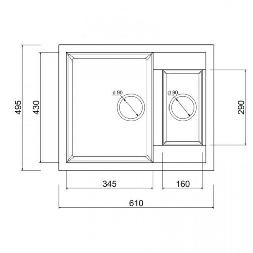 Кухонная мойка Lidz 615x500/200 COL-06 (LIDZCOL06615500200)
