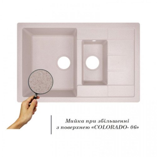 Кухонна мийка Lidz 780x495 / 200 COL-06 (LIDZCOL06780495200)