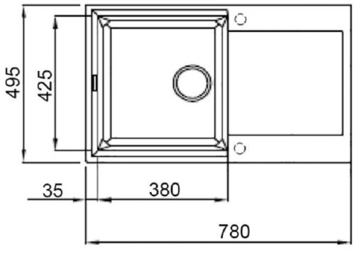 Кухонная мойка Lidz 790x495/230 COL-06 (LIDZCOL06790495230)