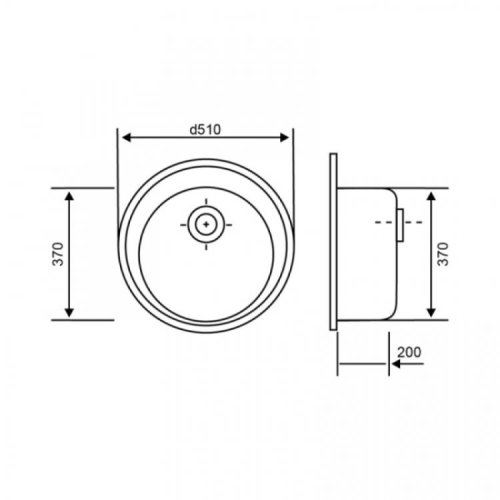 Кухонная мойка Lidz D510/200 COL-06 (LIDZCOL06D510200)