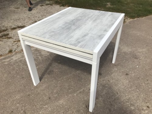 Стол-Трансформер МИКС-мебель Слайдер белый матовый/урбан