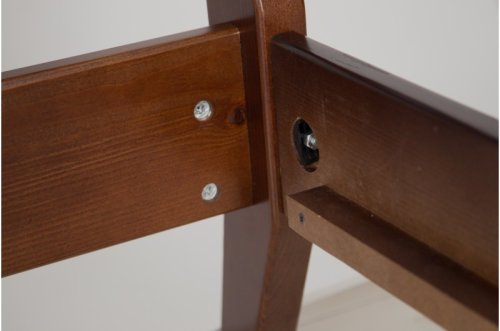 Ліжко полуторне МІКС-меблі Челсі 140x200 лісовий горіх