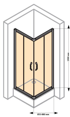 Душевая кабина Huppe X1 90x90 140103.069.321