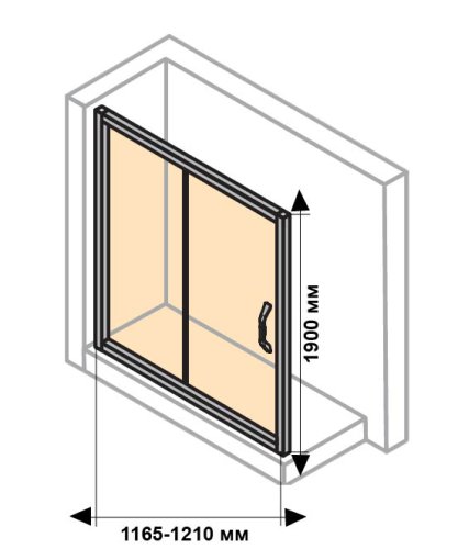 Душевая дверь Huppe X1 120 140402.069.321