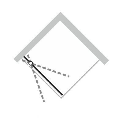 Душові двері Huppe X1 100 140705.069.321