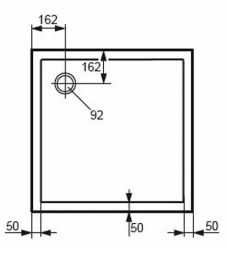 Душевой поддон Huppe Purano 80x80 202160.055