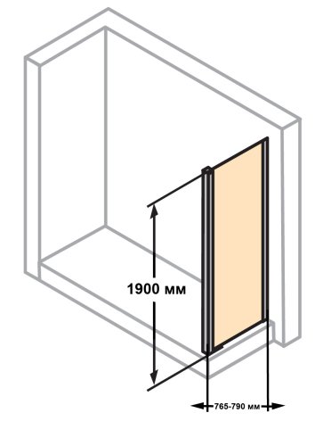 Боковая стенка Huppe Classics 2 80 C20503.069.321