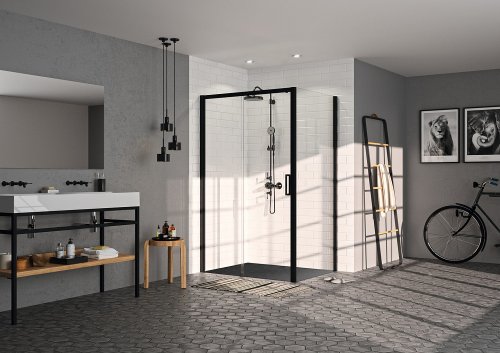 Боковая стенка Huppe Classics 2 EasyEntry 90 Black Edition C25404.123.321