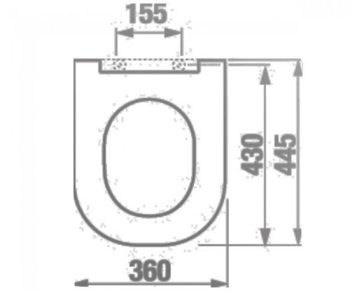Крышка+сидение Jika Mio H8917110000631