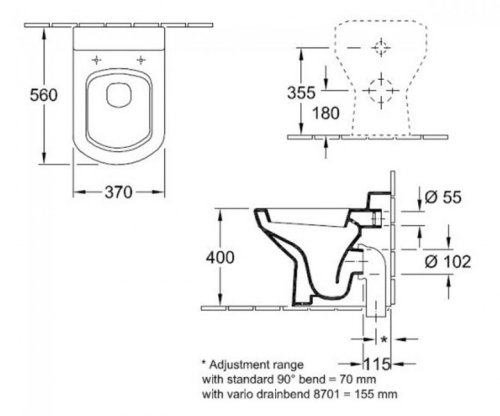 Унітаз Villeroy & Boch Sentique 56241001