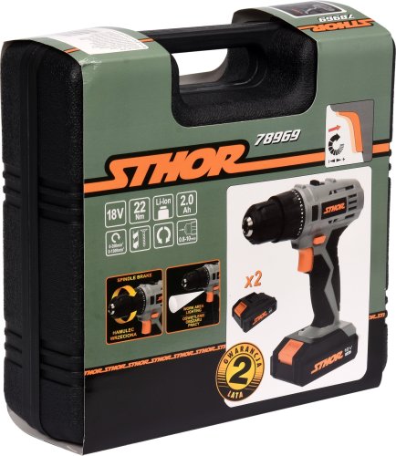 Дрель шуруповерт аккумуляторная STHOR 78969