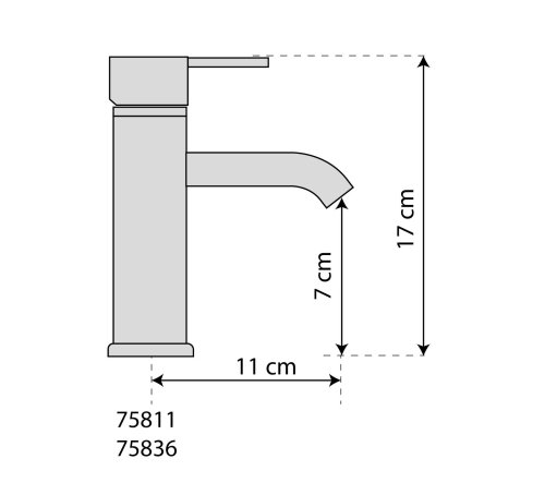 Смеситель для умывальника FALA RETRO BRONZE 2 75836