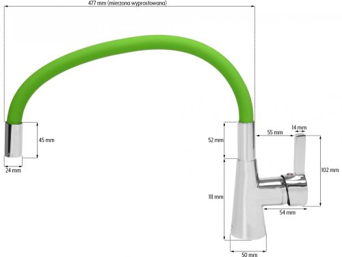 Смеситель для кухни FALA FLEXIBLE 75709