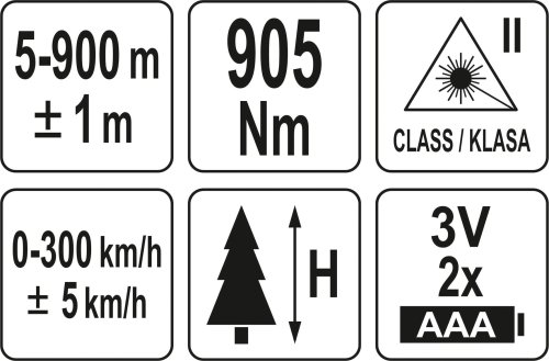 Лазерный дальномер YATO YT-73129