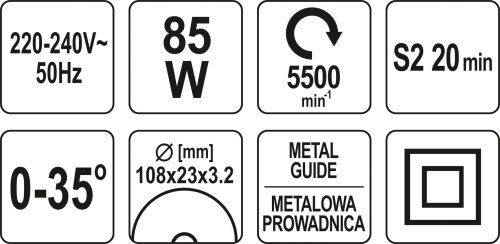 Станок для заточки цепей YATO YT-84990
