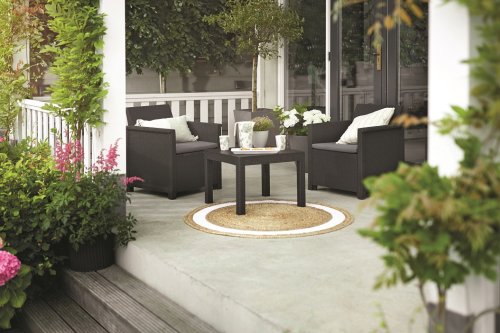 Комплект садовой мебели Keter Emma balcony set (серый)