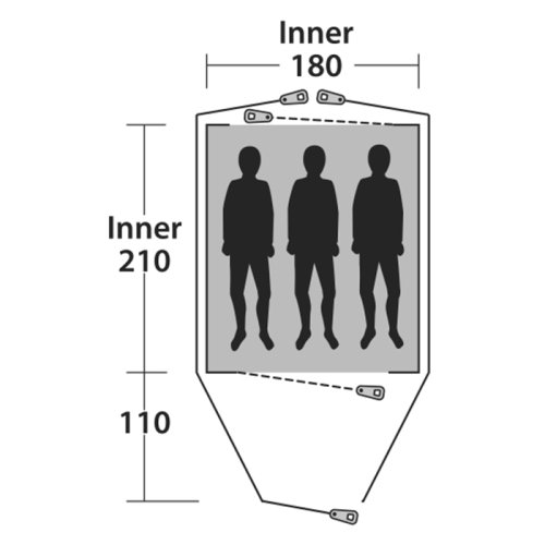 Намет Outwell Cloud 3 Blue