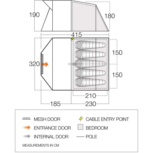 Палатка Vango Ascott II 500 Herbal