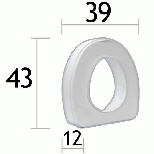 Насадка на унітаз OSD King 12 см з поручнями KING-12A-00