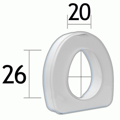 Насадка на унітаз OSD King 12 см з поручнями KING-12A-00