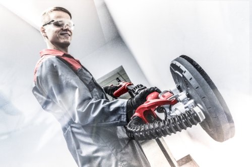 Шлифмашина для стен и потолка Einhell TС-DW 225 + 16 шлифовальных кругов Einhell