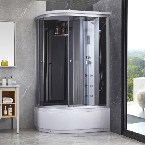 Гидромассажный бокс Q-tap SBM12080.2R SAT Black/Grey (QTSBM120802RSATBG)