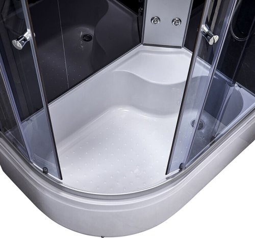 Гидромассажный бокс Q-tap SBM12080.2R SAT Black/Grey (QTSBM120802RSATBG)