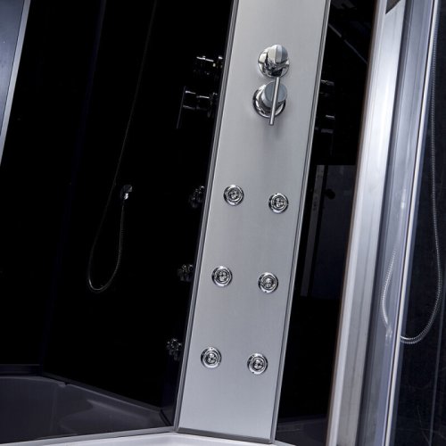 Гидромассажный бокс Q-tap SBM12080.2R SAT Black/Grey (QTSBM120802RSATBG)