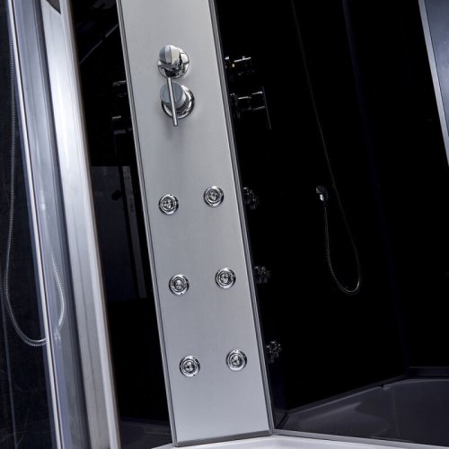 Гідромасажний бокс Q-tap SBM12080.2L SAT Black / Grey (QTSBM120802LSATBG)