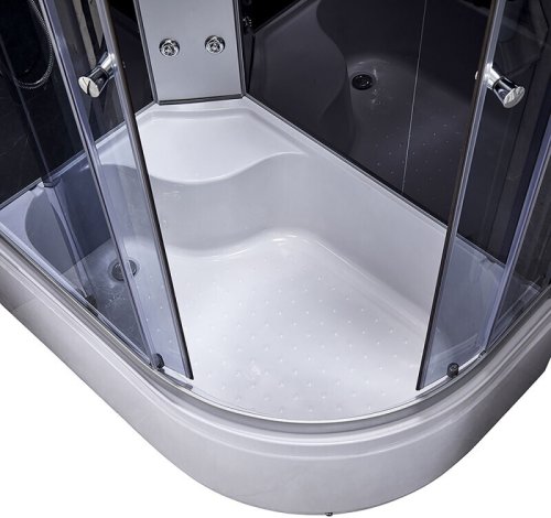 Гідромасажний бокс Q-tap SBM12080.2L SAT Black / Grey (QTSBM120802LSATBG)