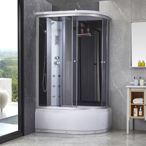 Гідромасажний бокс Q-tap SBM12080.2L SAT Black / Grey (QTSBM120802LSATBG)