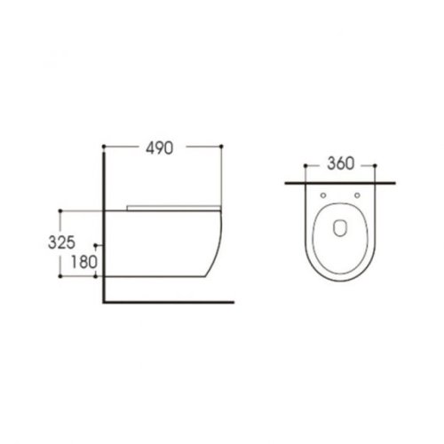 Унитаз подвесной Q-tap Linnet WHI 1106 безободковый (QTLINWHI1106)