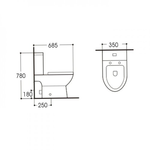 Унитаз-компакт Q-tap Missel WHI 2599P (QTMISWHI2599P)