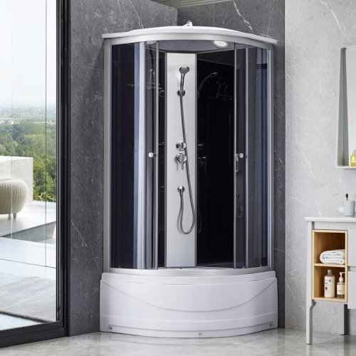 Душевой бокс Lidz Tani SB90x90.SAT.HIGH.GR (LTSB9090SATHIGHGR)