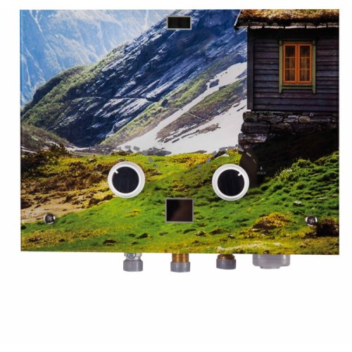 Газовая колонка Thermo Alliance дымоходная JSD20-10GC 10 л стекло (горы) JSD2010GCMOUNTAINSGLASS