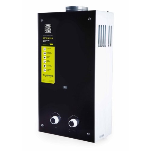 Газовая колонка Thermo Alliance дымоходная JSD20-10GD 10 л стекло (черное) JSD2010GDBLACKGLASS