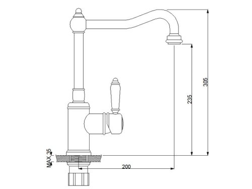 Смеситель для кухни NEWARC Elite 130531