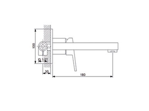 Смеситель скрытого монтажа NEWARC Silver 851571B
