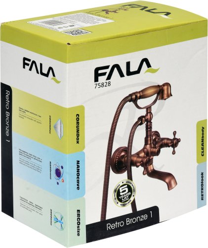 Смеситель для ванной FALA Retro Bronze 1 75828