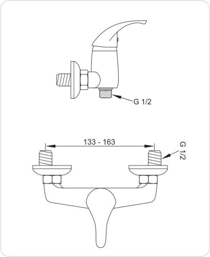 Смеситель для душа FALA Pixel 75687