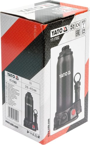 Домкрат гидравлический бутылочный YATO YT-17002 5т