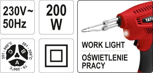 Паяльник импульсный YATO YT-82451