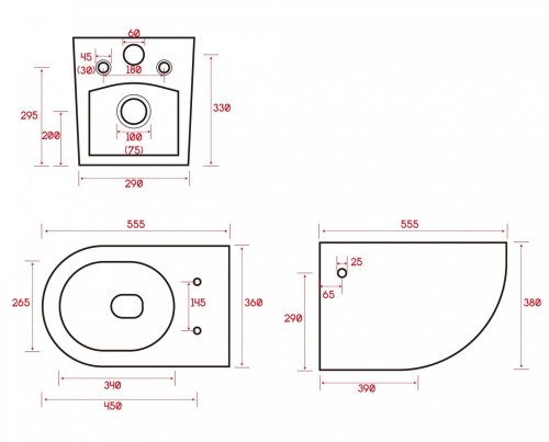 Подвесной унитаз Volle Amadeus 13-06-055