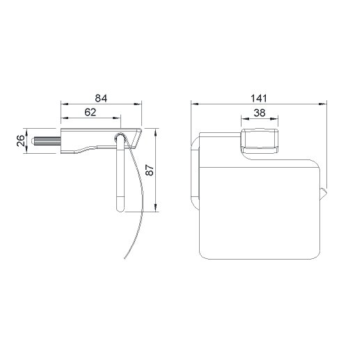 Держатель туалетной бумаги Imprese Grafiky ZMK041807220