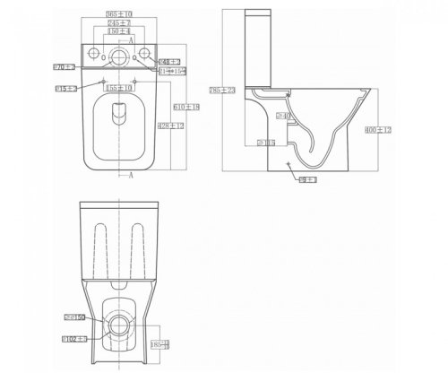 Унітаз-компакт VOLLE Leon Rimless 13-11-959