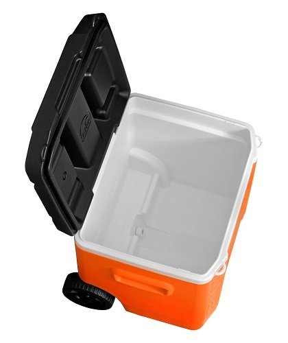 Изотермический контейнер на колесах Igloo Transformer Roller 60л оранжевый с черным